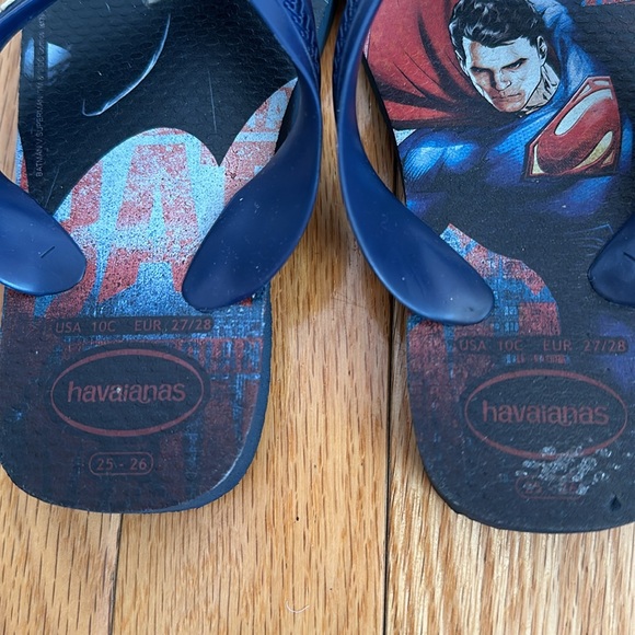 TODDLER BOY SUPERMAN HAVAIANAS SIZE 10. EUR 27/28 - Picture 3 of 3